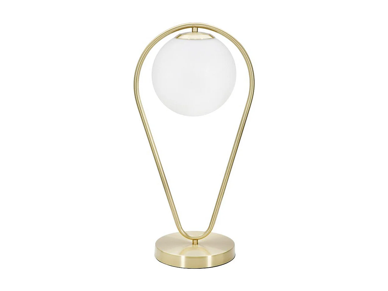 Lampe à Poser Sphère "Glamy Drop" 50cm Blanc & Or