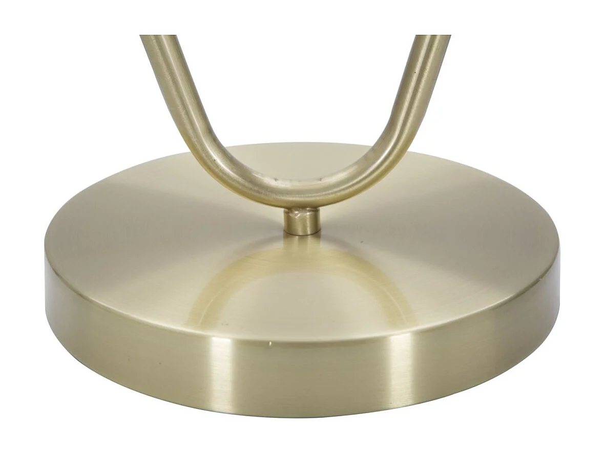 Lampe à Poser Sphère "Glamy Drop" 50cm Blanc & Or