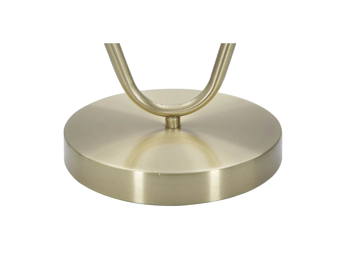 Lampe à Poser Sphère "Glamy Drop" 50cm Blanc & Or