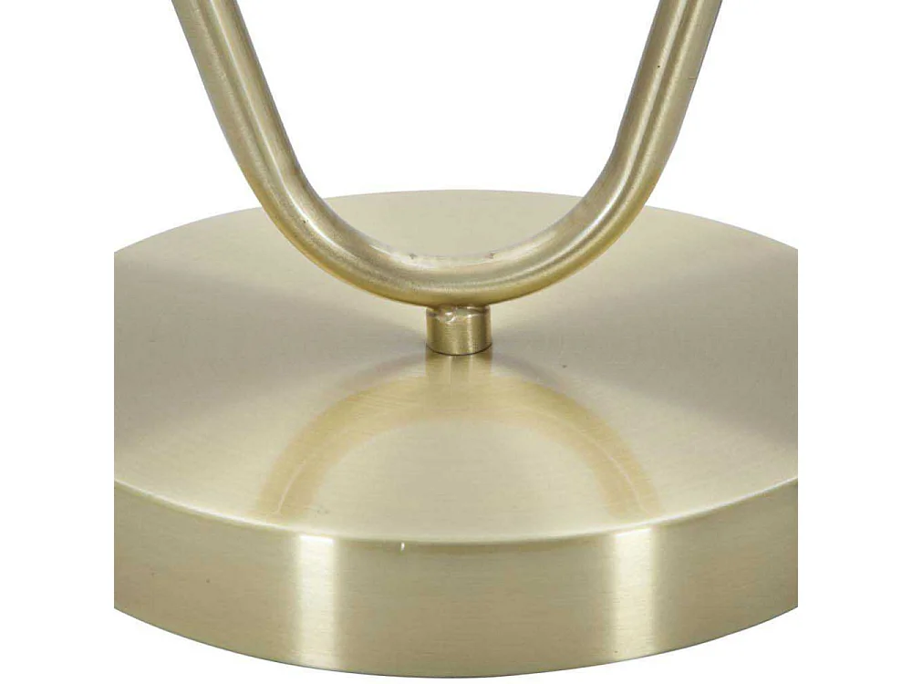 Lampe à Poser Sphère "Glamy Drop" 50cm Blanc & Or