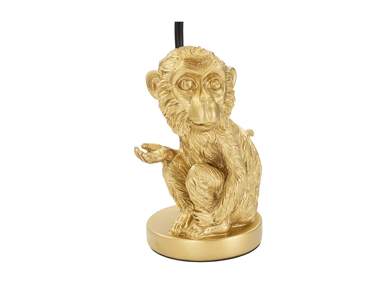 Lampe à Poser Design "Monkey" 51cm Or & Noir