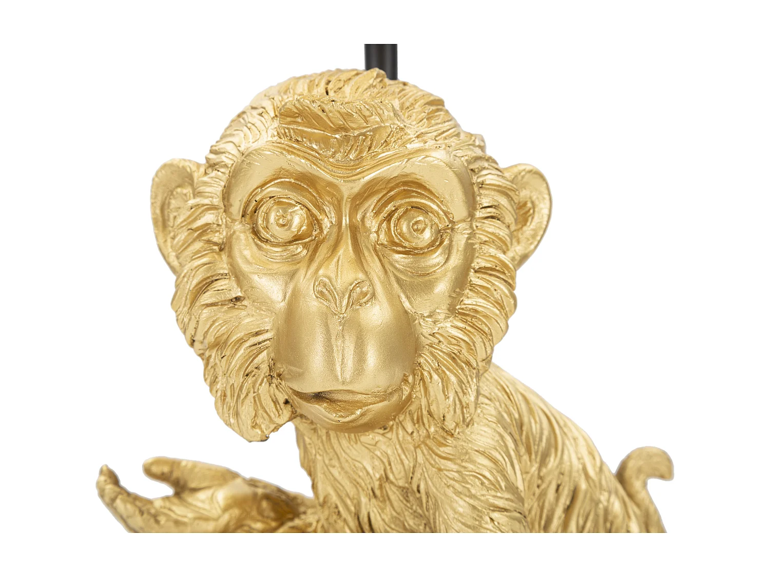 Lampe à Poser Design "Monkey" 51cm Or & Noir