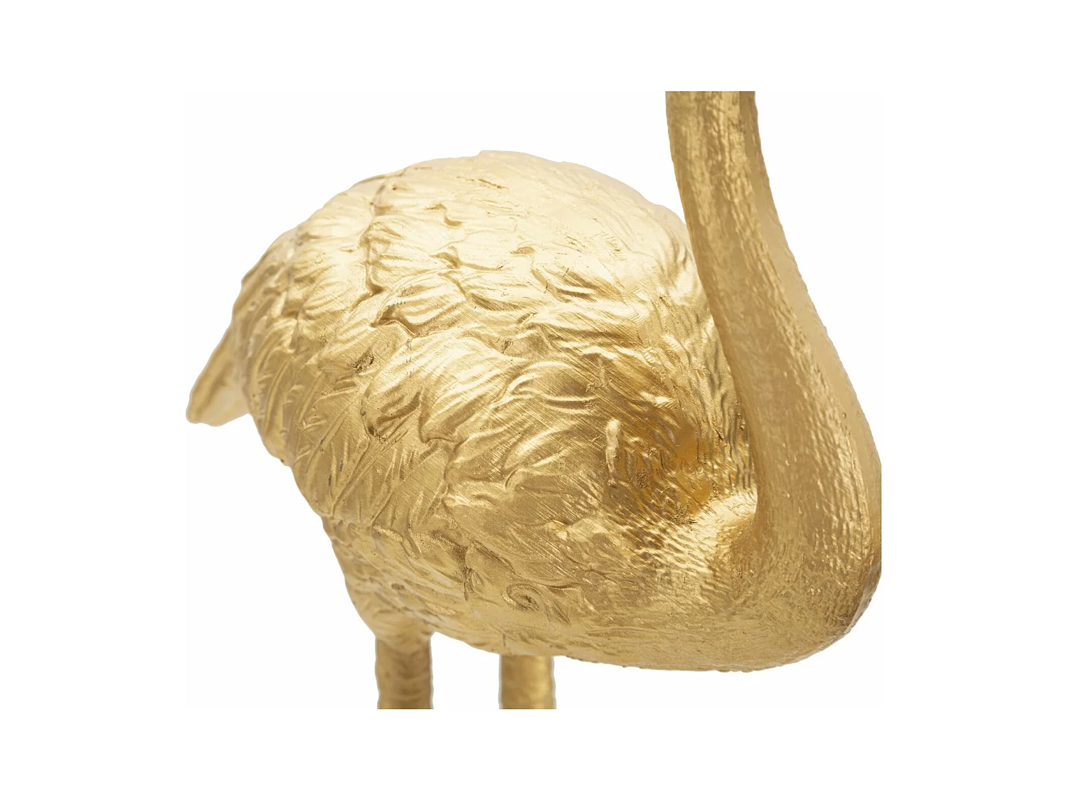 Lampe à Poser en Résine "Flamant Rose" 39cm Or