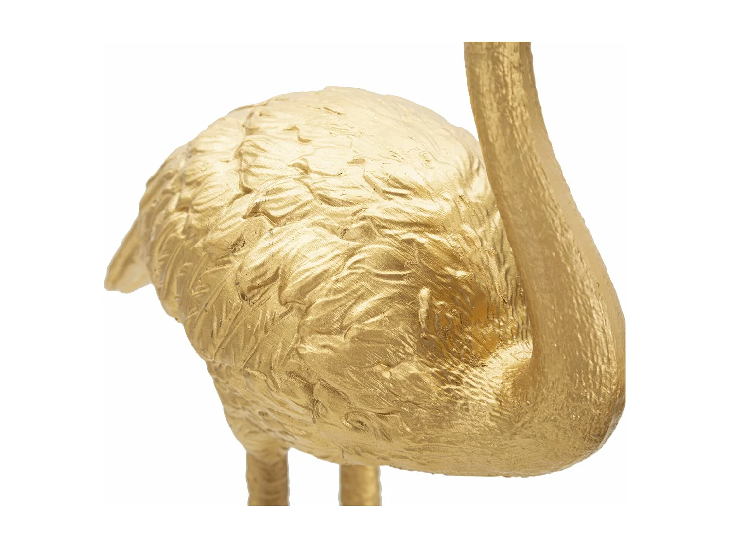 Lampe à Poser en Résine "Flamant Rose" 39cm Or