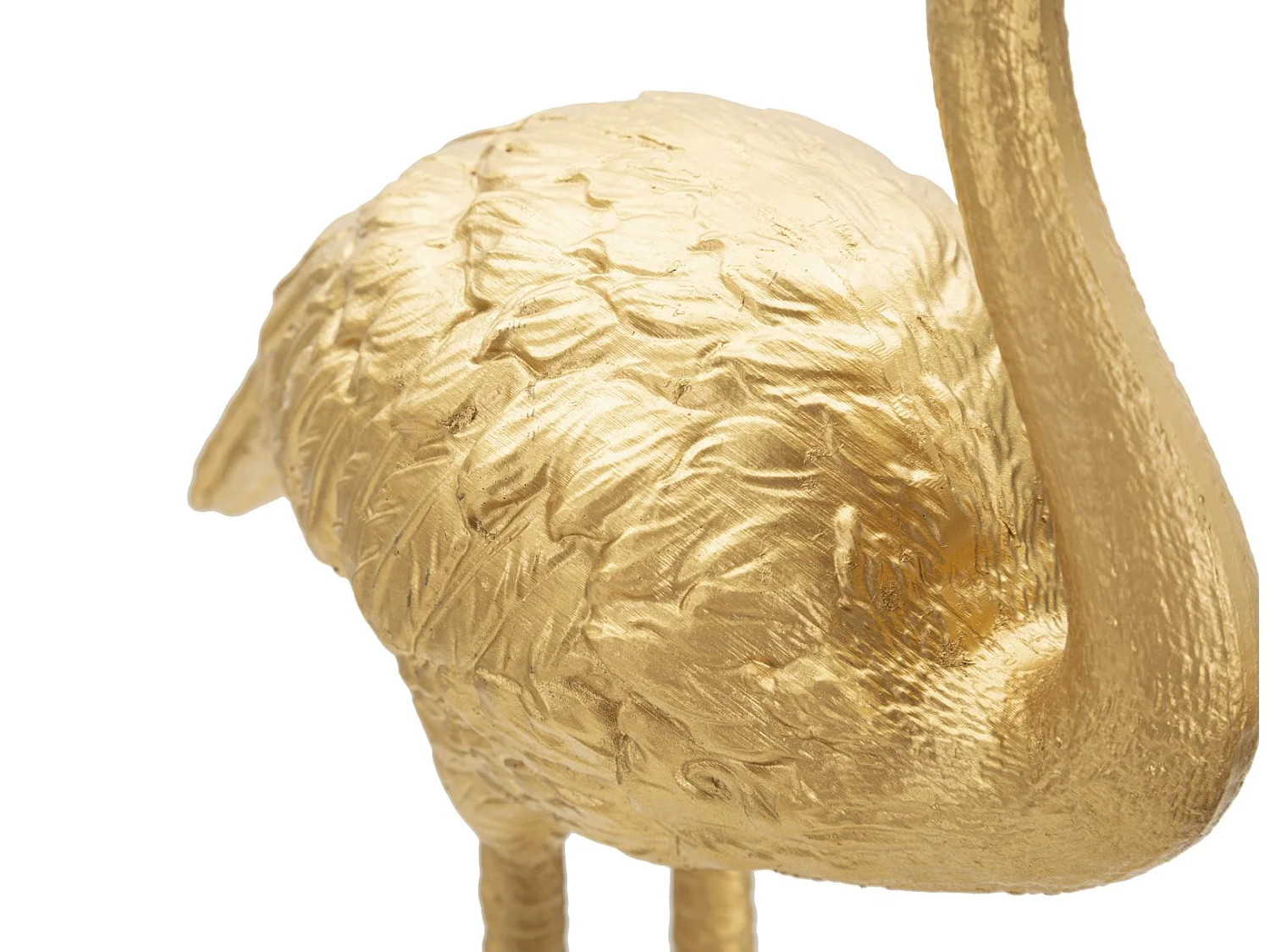 Lampe à Poser en Résine "Flamant Rose" 39cm Or
