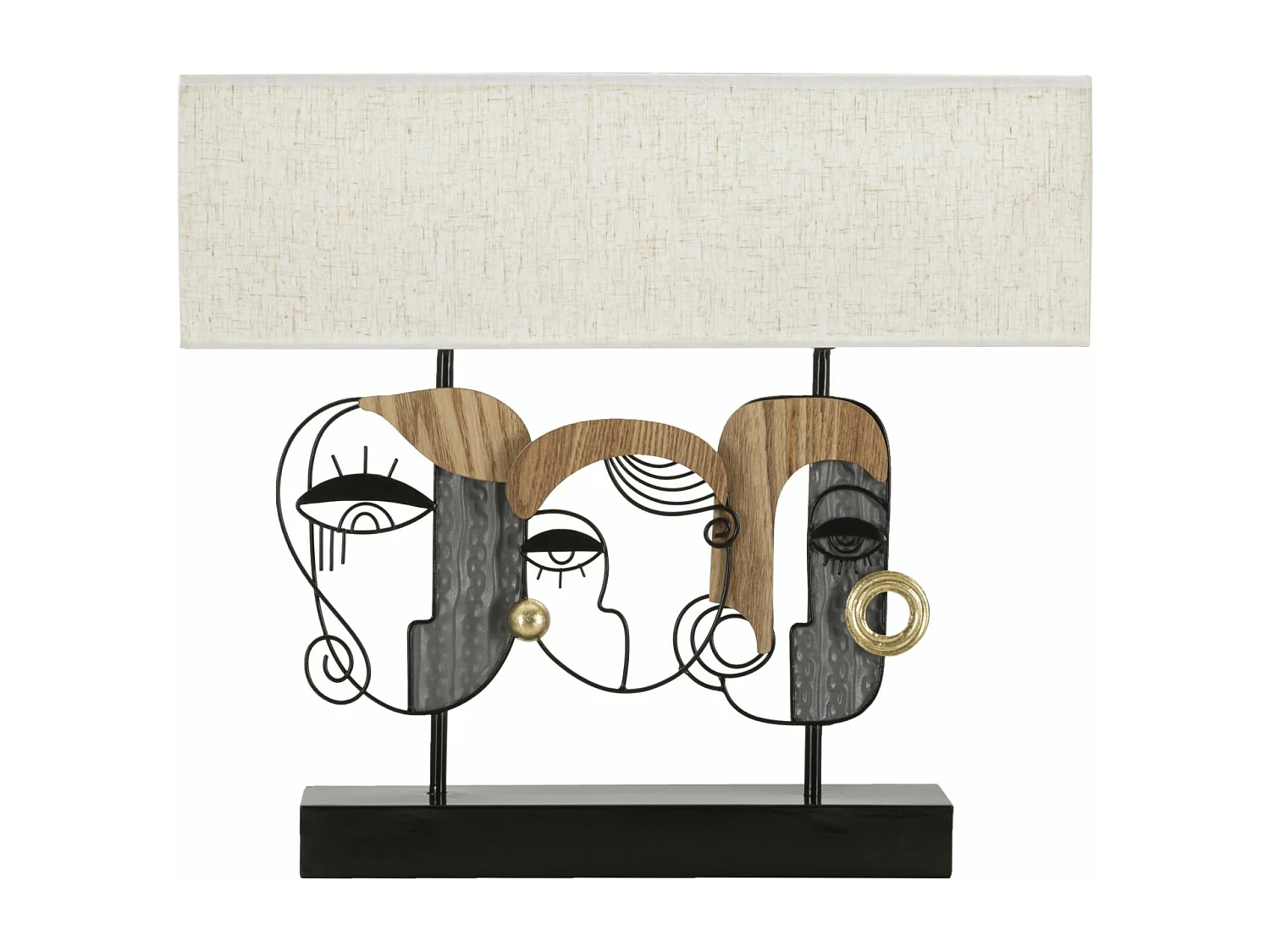 Lampe à Poser en Métal "Picassy Plus" 50cm Multicolore