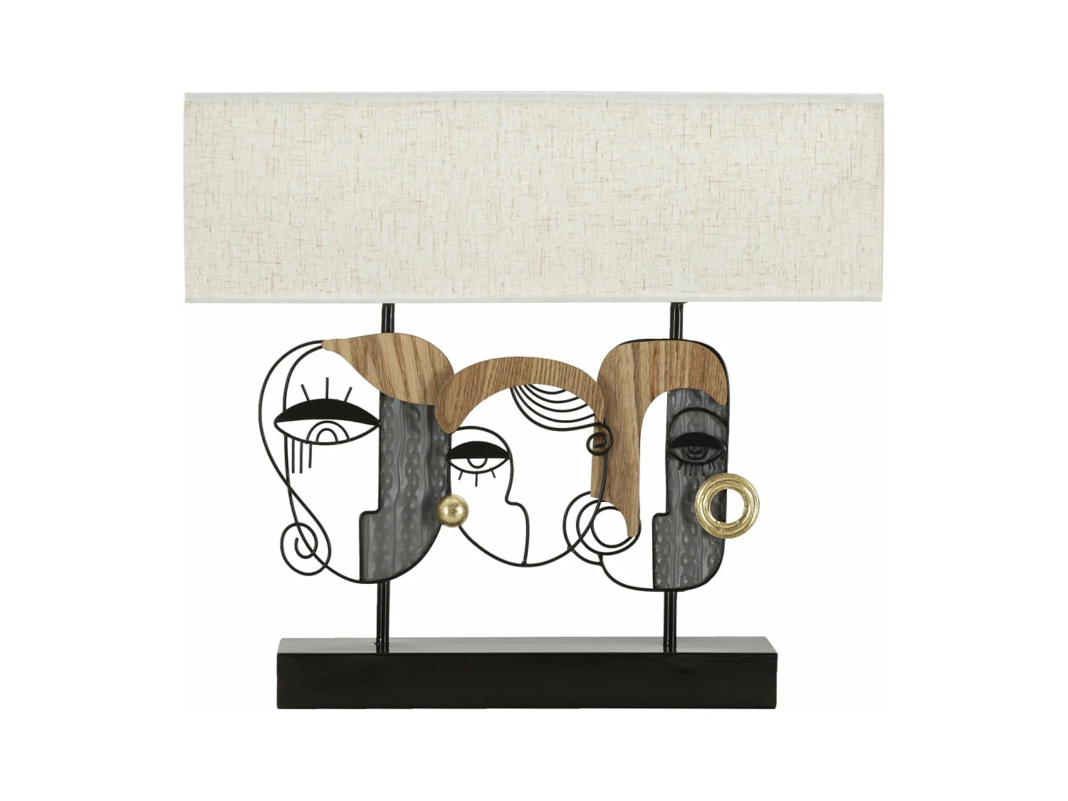 Lampe à Poser en Métal "Picassy Plus" 50cm Multicolore