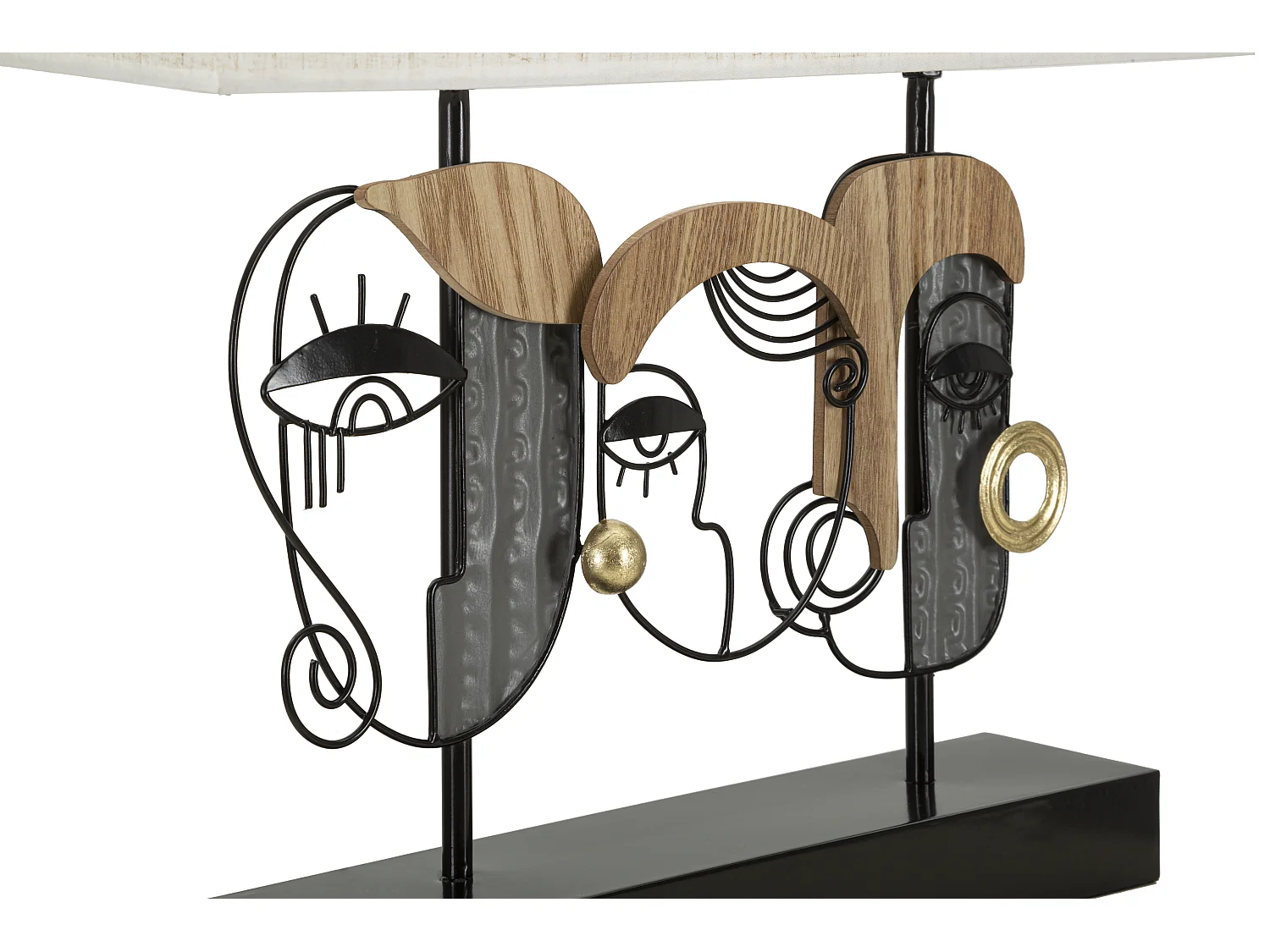 Lampe à Poser en Métal "Picassy Plus" 50cm Multicolore