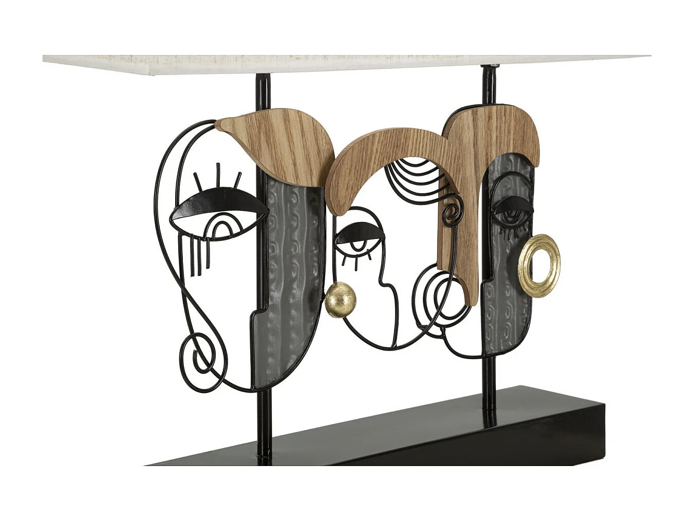 Lampe à Poser en Métal "Picassy Plus" 50cm Multicolore