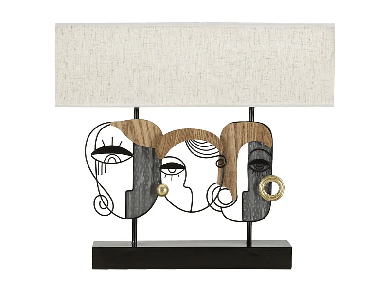 Lampe à Poser en Métal "Picassy Plus" 50cm Multicolore