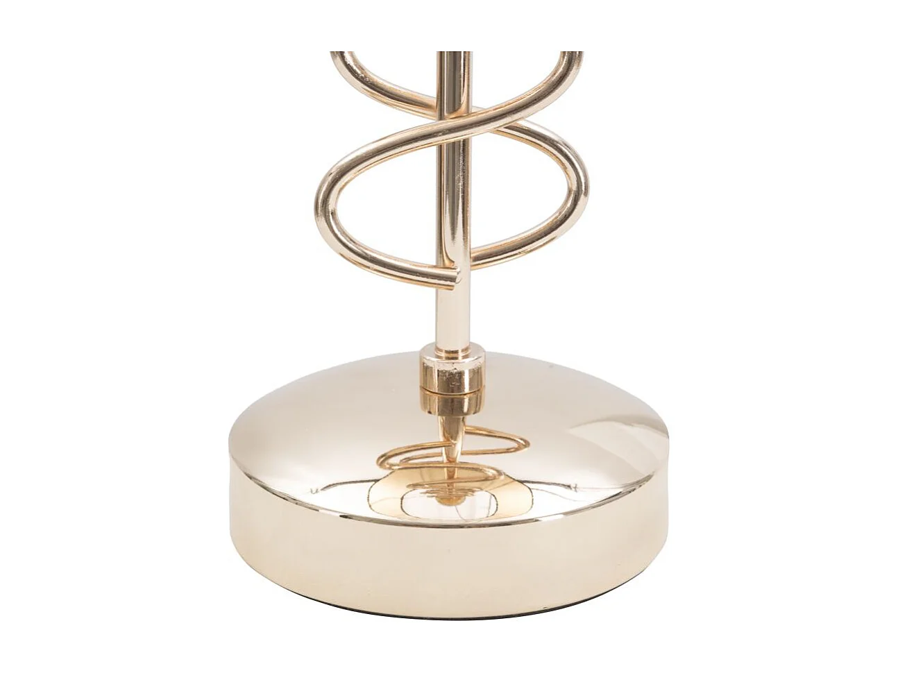 Lampe à Poser en Métal "X" 61cm Or & Noir