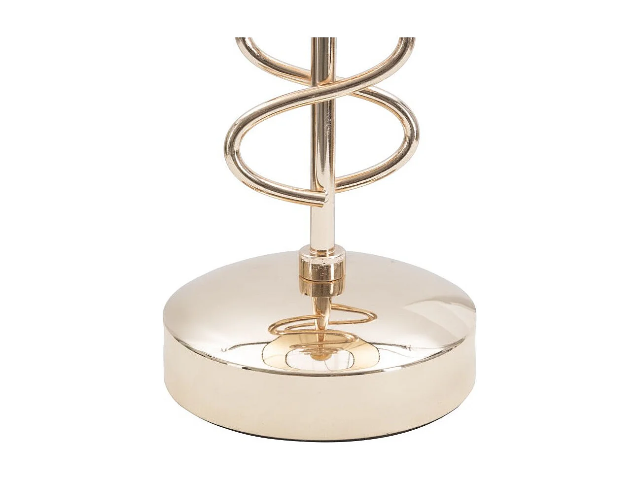 Lampe à Poser en Métal "X" 61cm Or & Noir