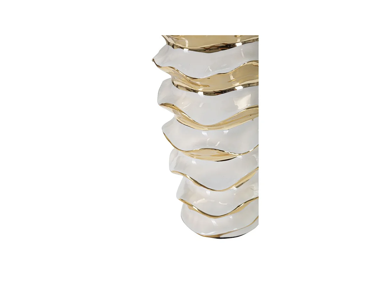 Tischlampe aus Keramik und Stoff Glam Space