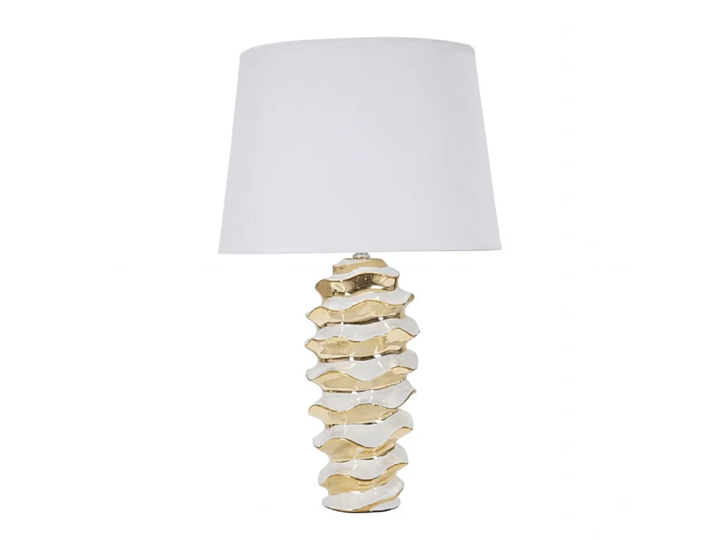 Tischlampe aus Keramik und Stoff Glam Space