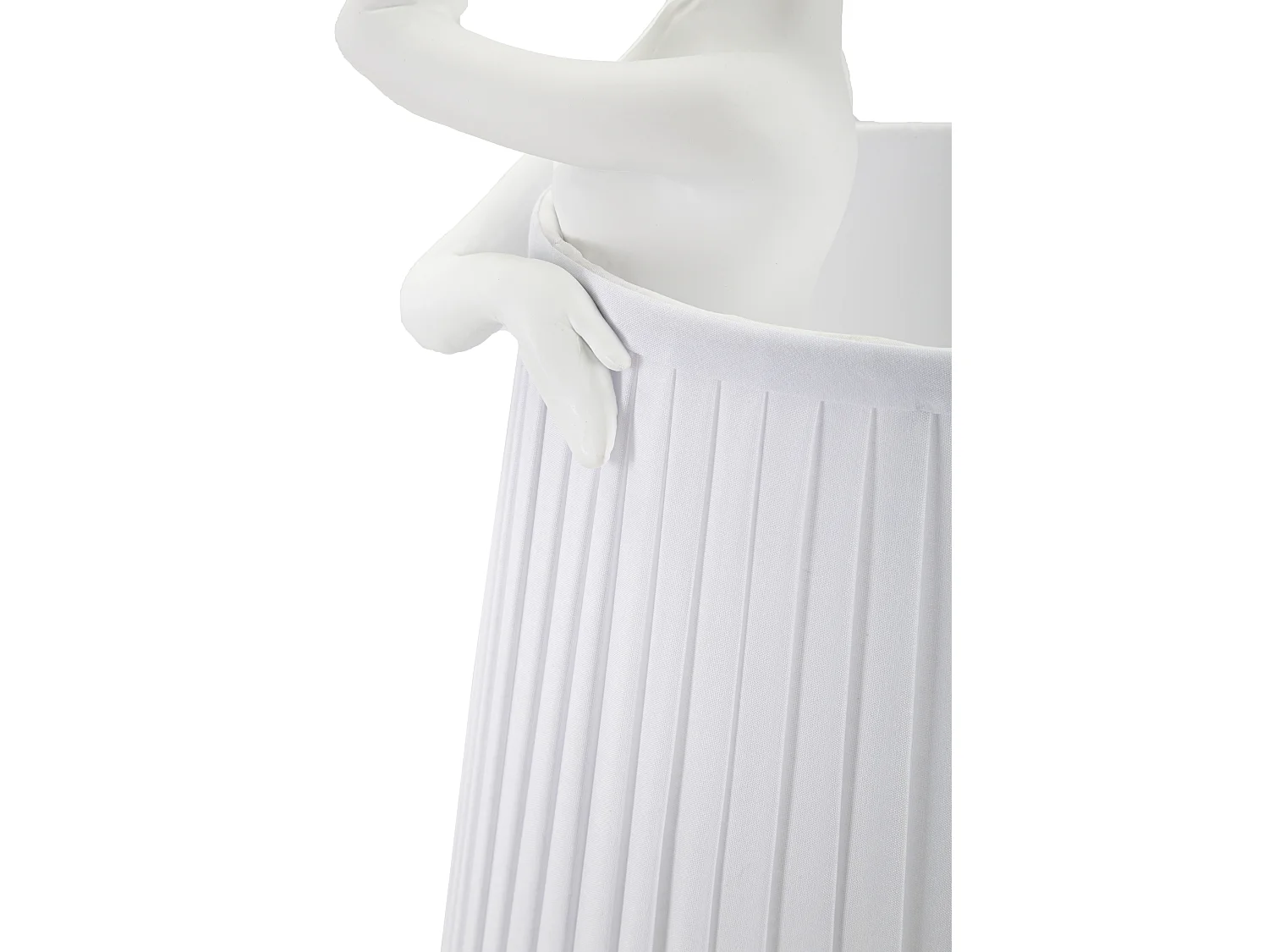 Lampe à Poser en Résine "Ballet" 62cm Blanc