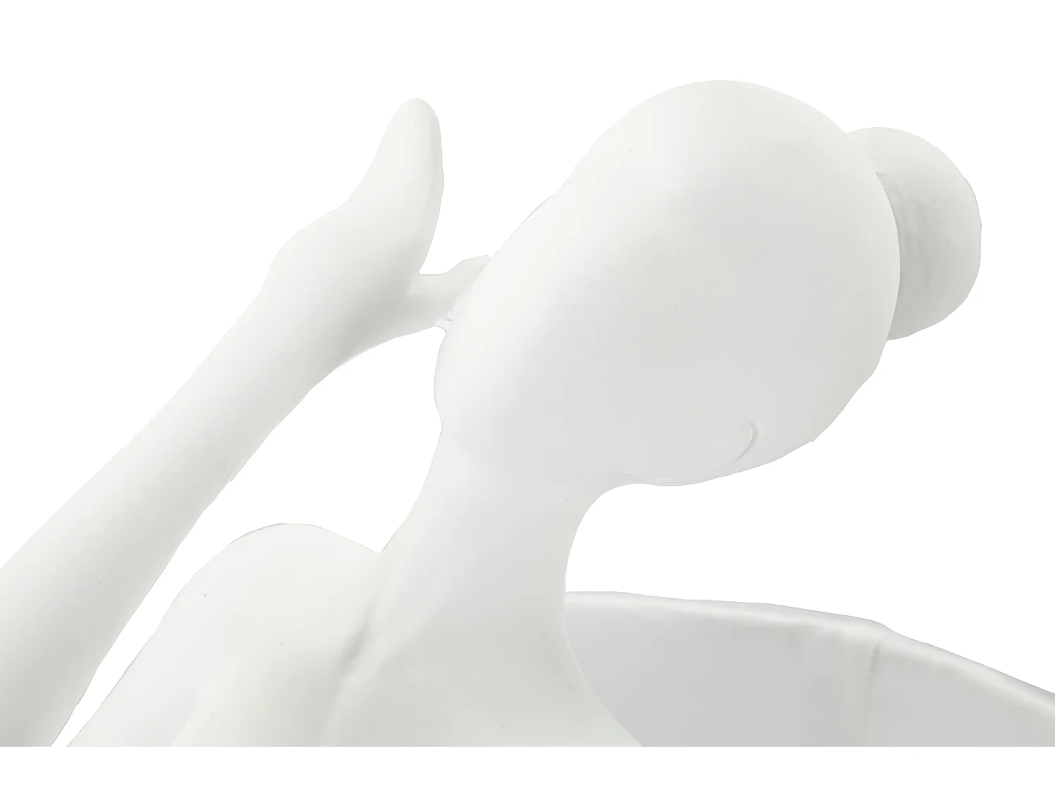 Lampe à Poser en Résine "Ballet" 62cm Blanc