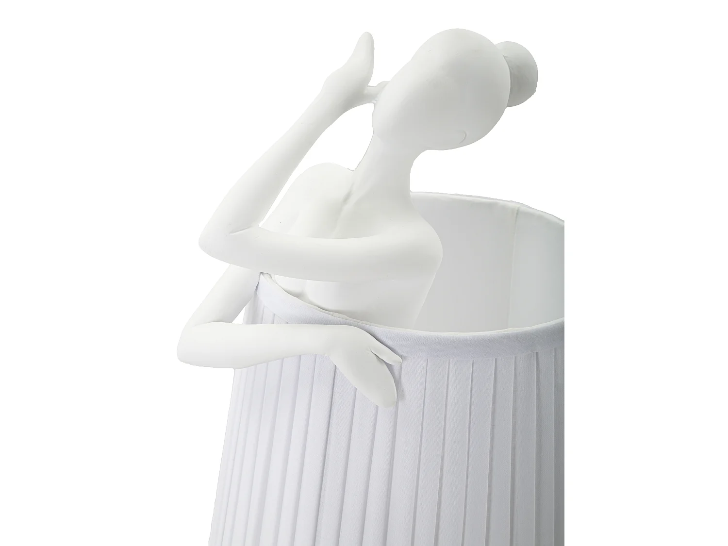 Lampe à Poser en Résine "Ballet" 62cm Blanc