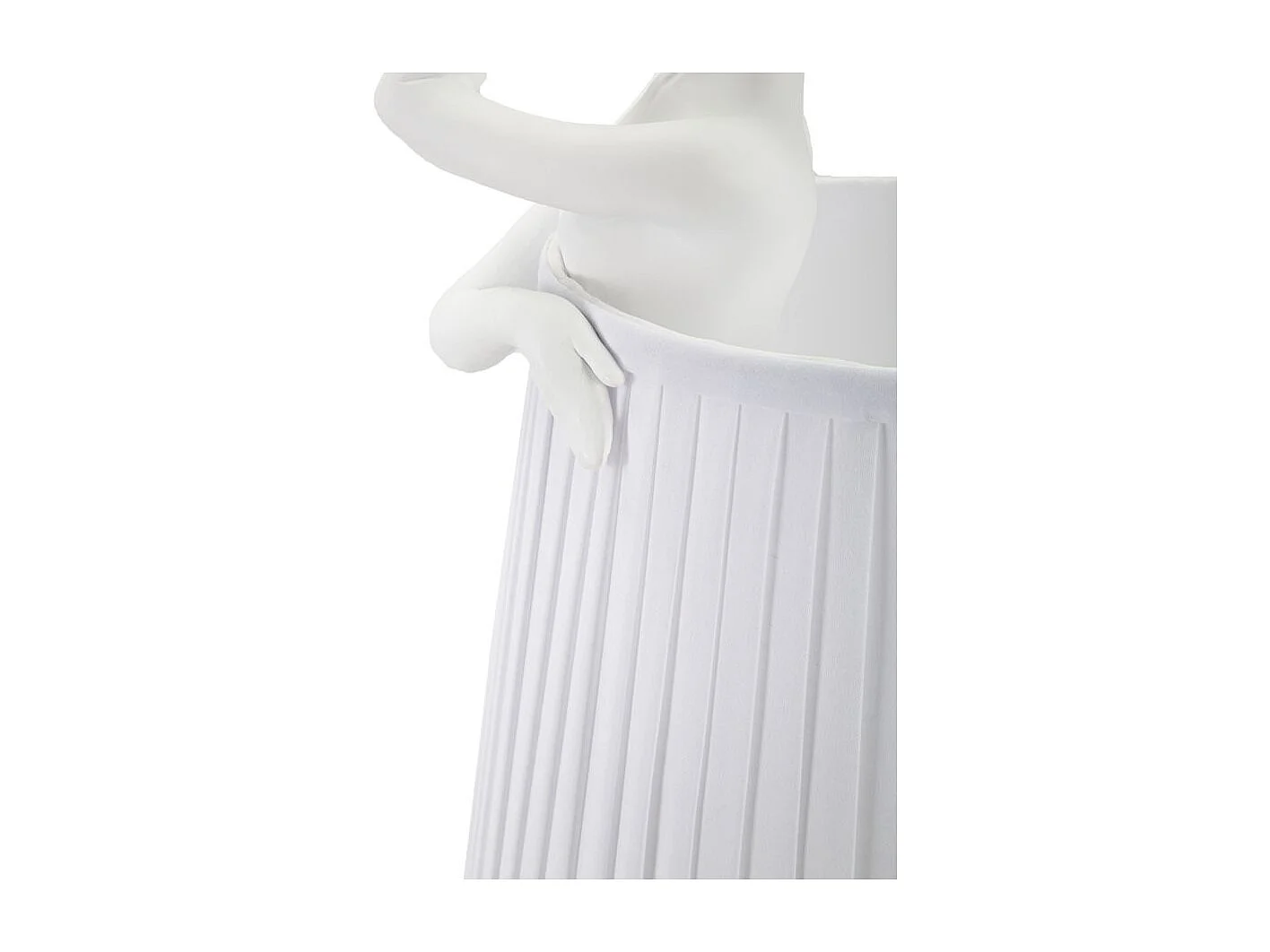 Lampe à Poser en Résine "Ballet" 62cm Blanc