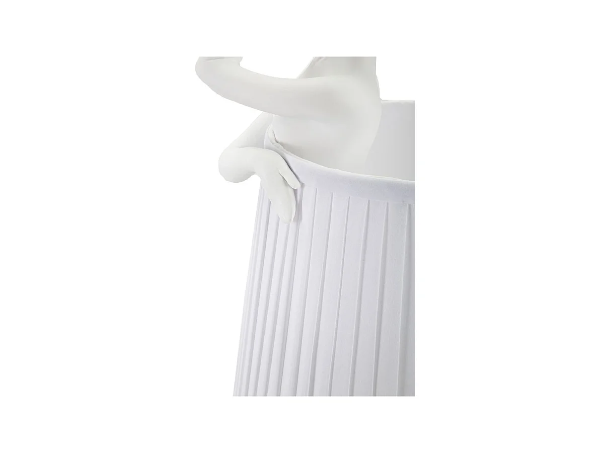 Lampe à Poser en Résine "Ballet" 62cm Blanc