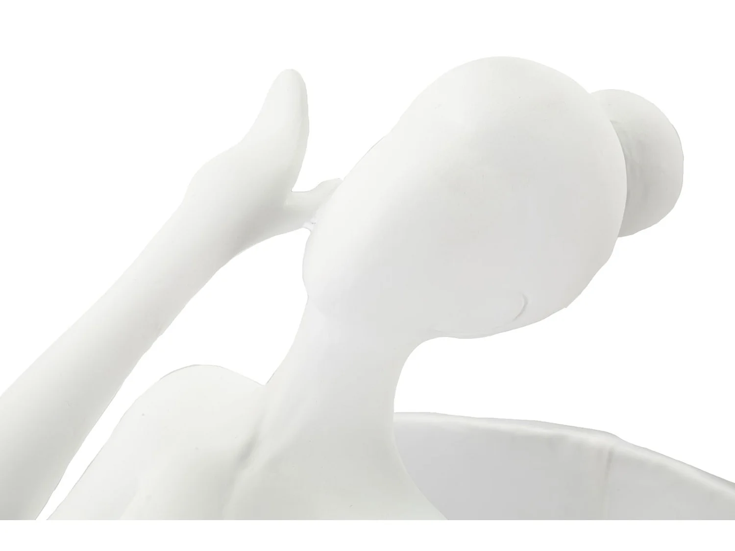 Lampe à Poser en Résine "Ballet" 62cm Blanc