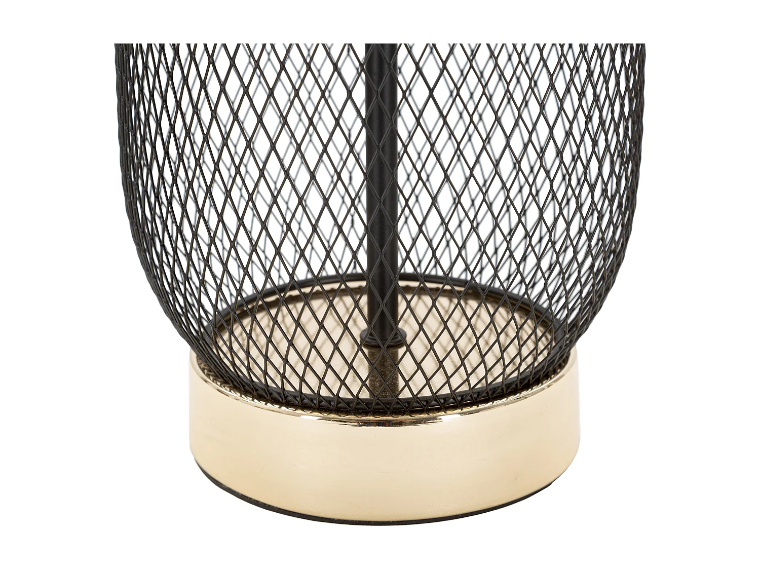 Lampada da tavolo in metallo nera Ø cm 28x47