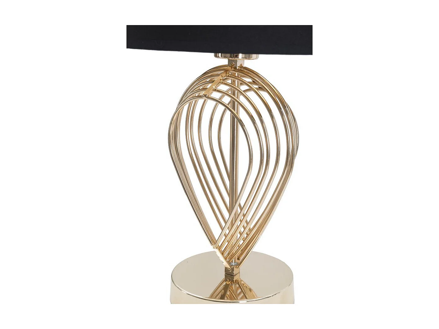 Lampe à Poser en Métal "Maxt" 44cm Or & Noir