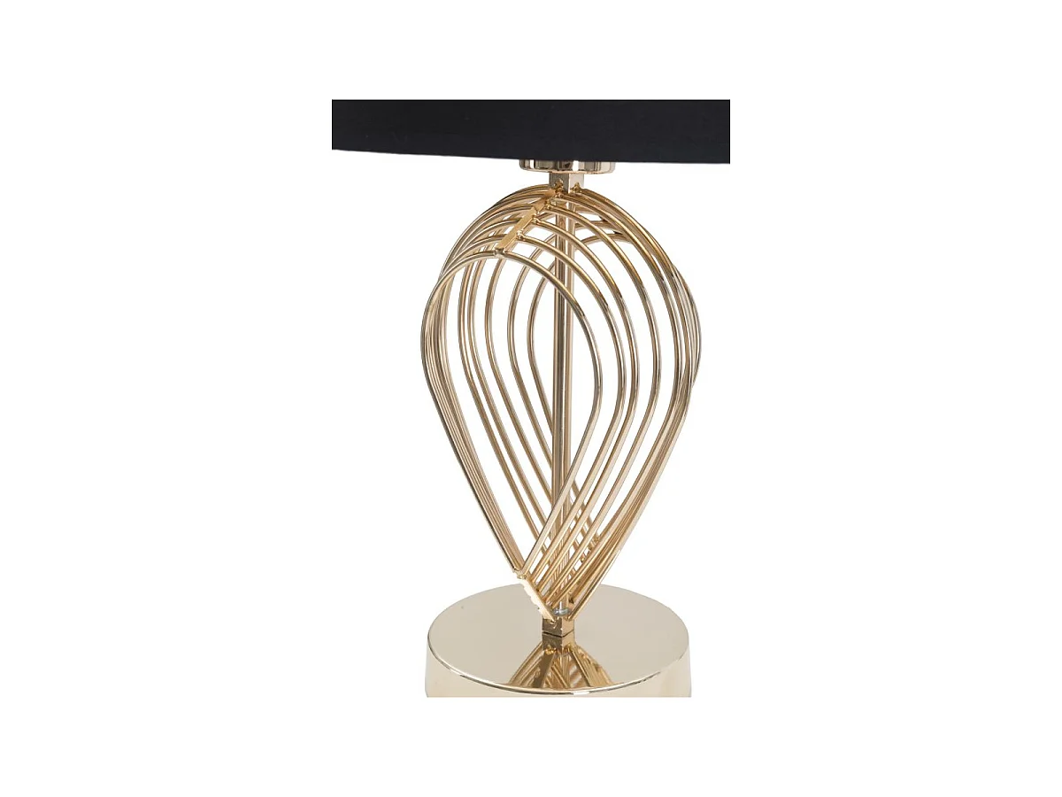Lampe à Poser en Métal "Maxt" 44cm Or & Noir