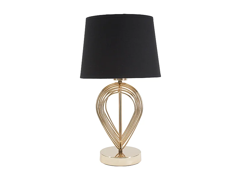 Lampe à Poser en Métal "Maxt" 44cm Or & Noir