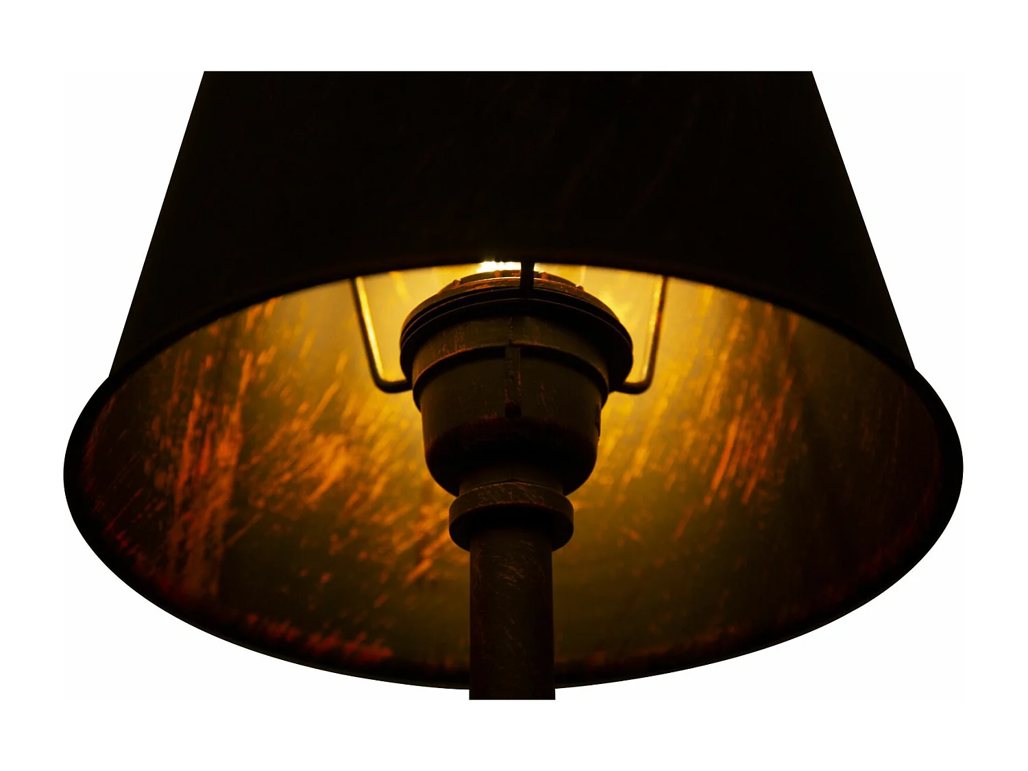 Lampada da tavolo in metallo marrone in stile industriale Ø cm 21x64