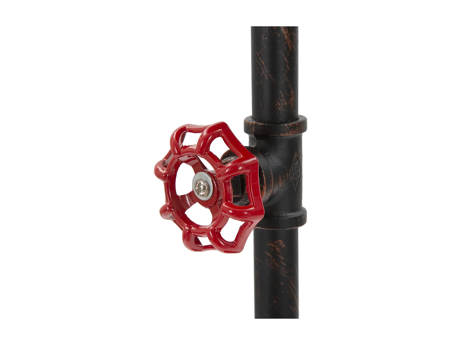 Lampada da tavolo in metallo marrone in stile industriale Ø cm 21x64