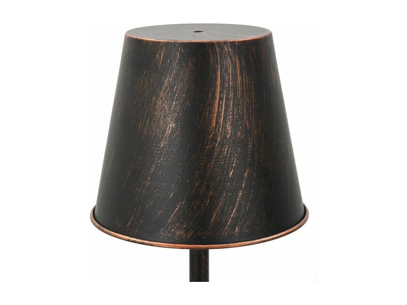 Lampada da tavolo in metallo marrone in stile industriale Ø cm 21x64