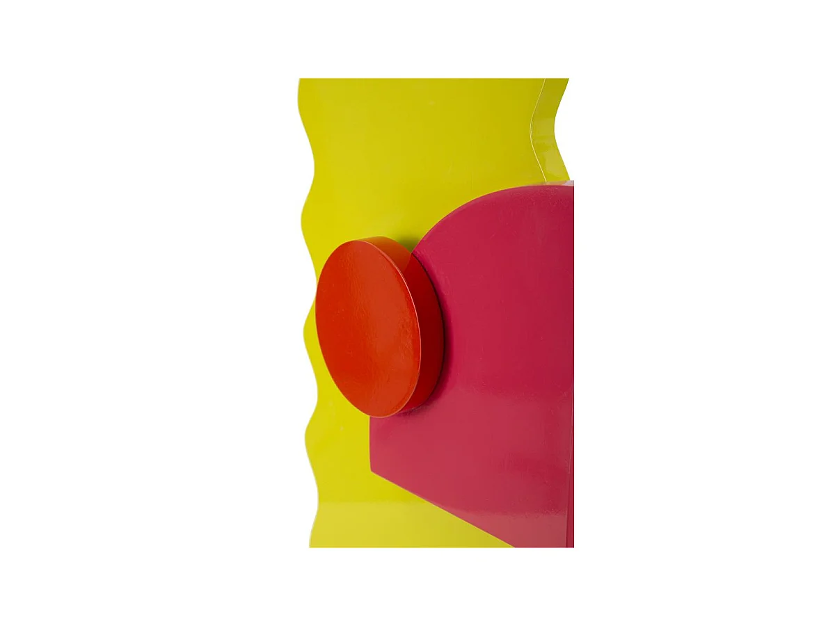 Tischlampe aus MDF und Stoff Color B