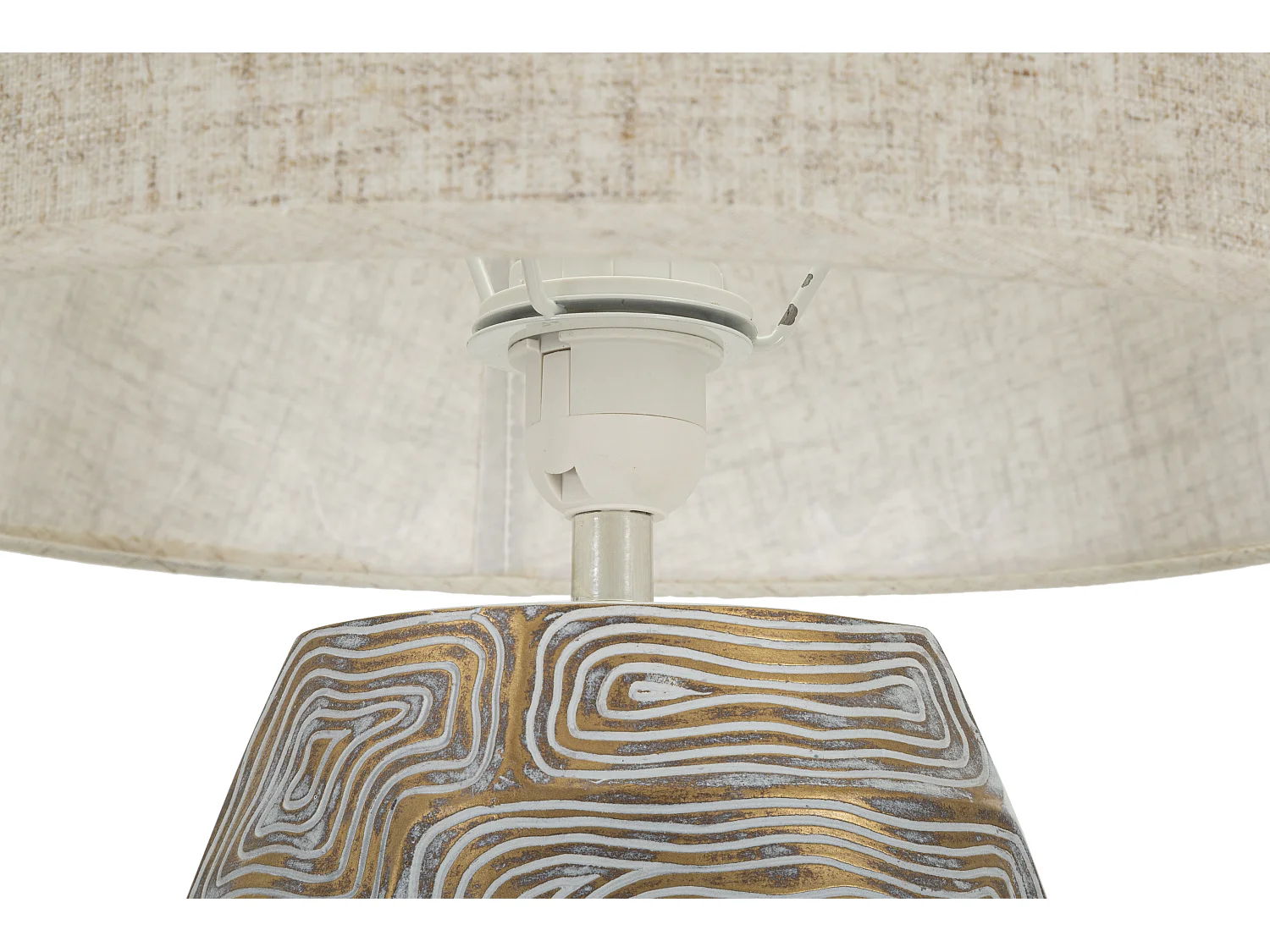 Lampe à Poser en Résine "Elips" 90cm Or