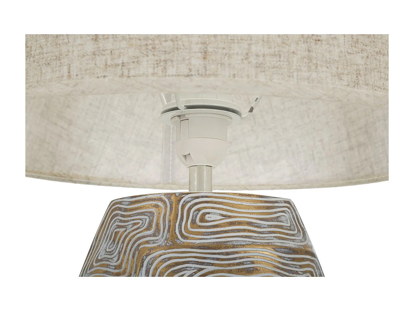 Lampe à Poser en Résine "Elips" 90cm Or