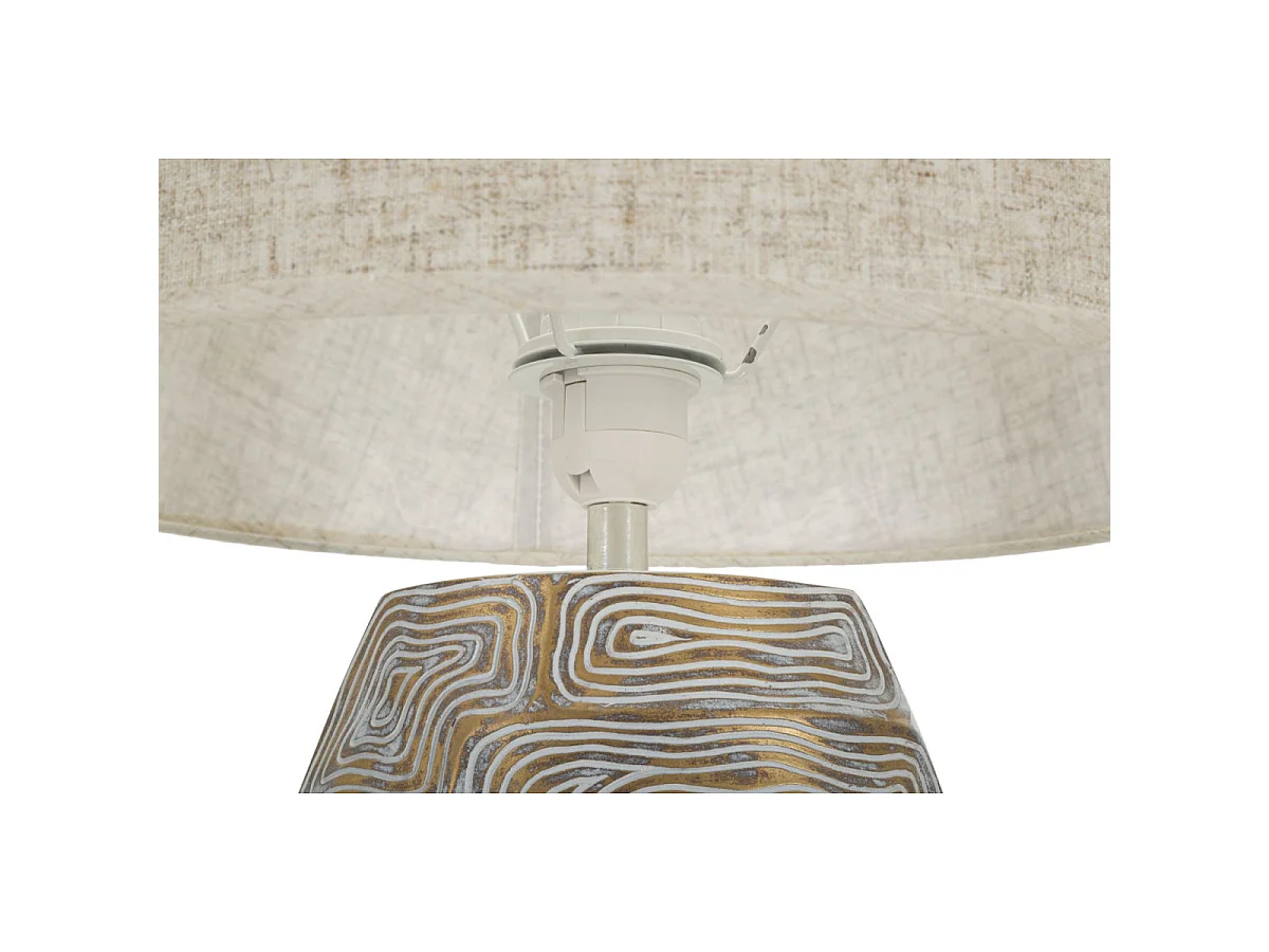 Gouden hars tafellamp Ø 38x90 cm