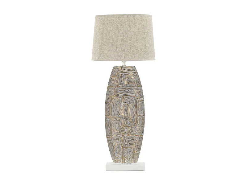 Lampe à Poser en Résine "Elips" 90cm Or