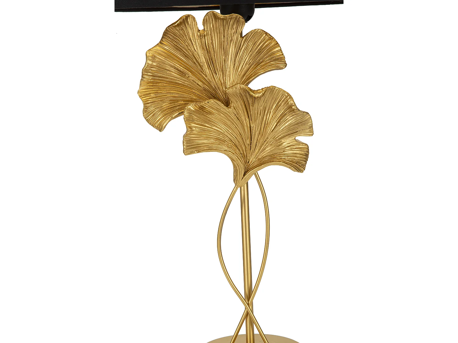 Lampe à Poser Design "Flow" 63cm Or & Noir