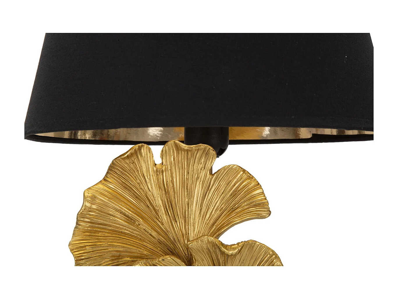 Lampe à Poser Design "Flow" 63cm Or & Noir