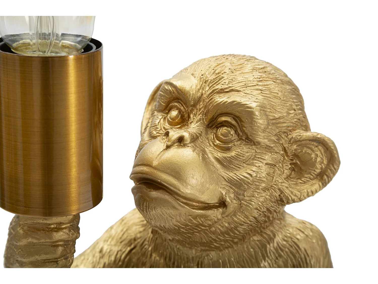 Lampe à Poser en Résine "Monkey" 25cm Or