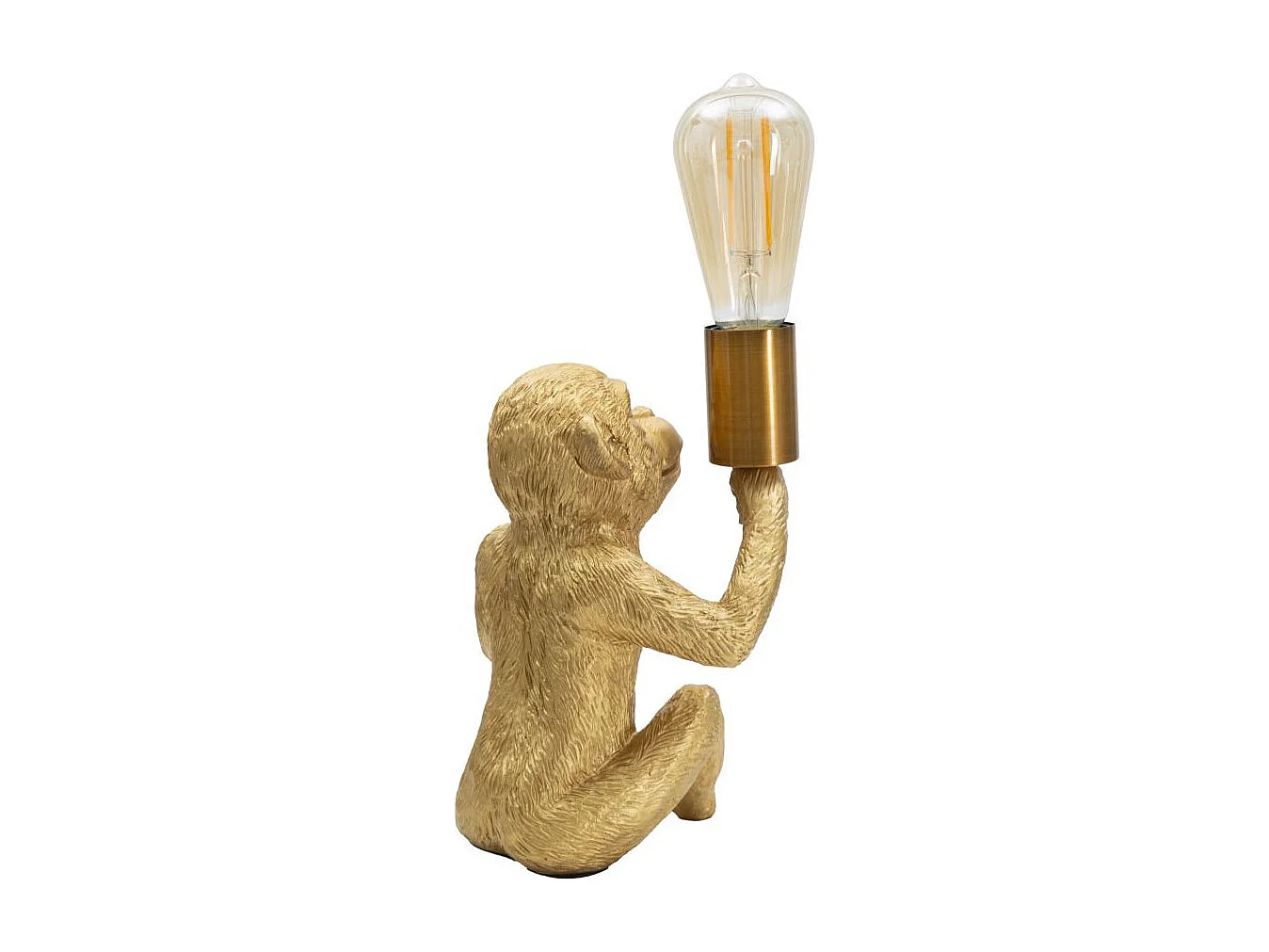 Lampe à Poser en Résine "Monkey" 25cm Or