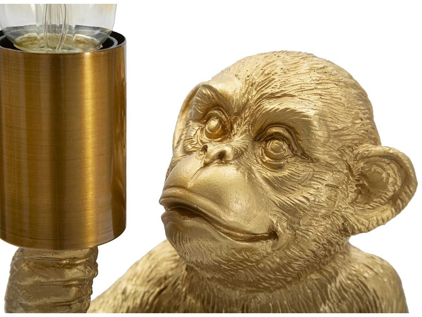 Lampe à Poser en Résine "Monkey" 25cm Or
