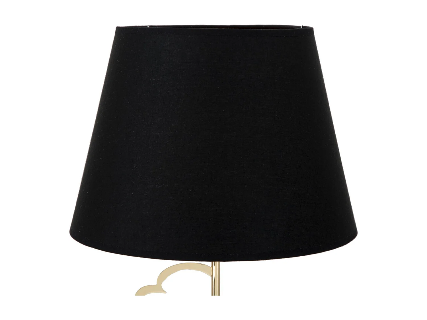 Lampada da tavolo in metallo dorata con cuori Ø cm 30x54,5