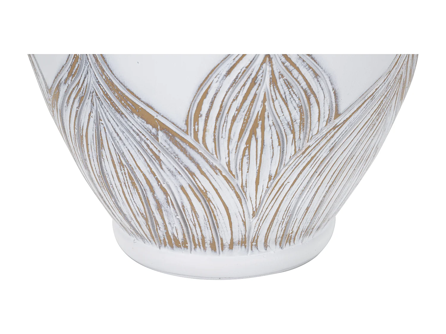 Lampe à Poser en Résine "Atene" 67cm Blanc & Naturel