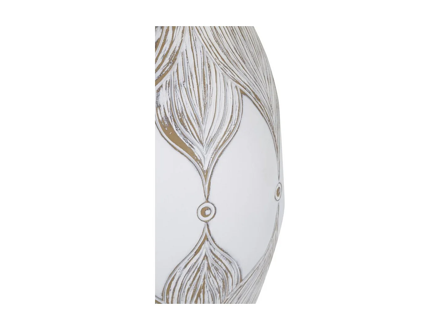 Lampe à Poser en Résine "Atene" 67cm Blanc & Naturel