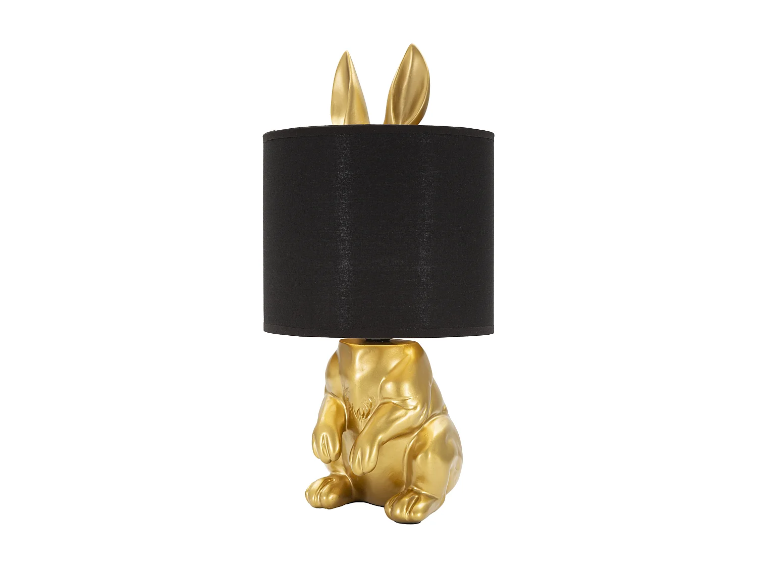 Lampada da tavolo in resina dorata Ø cm 20x43