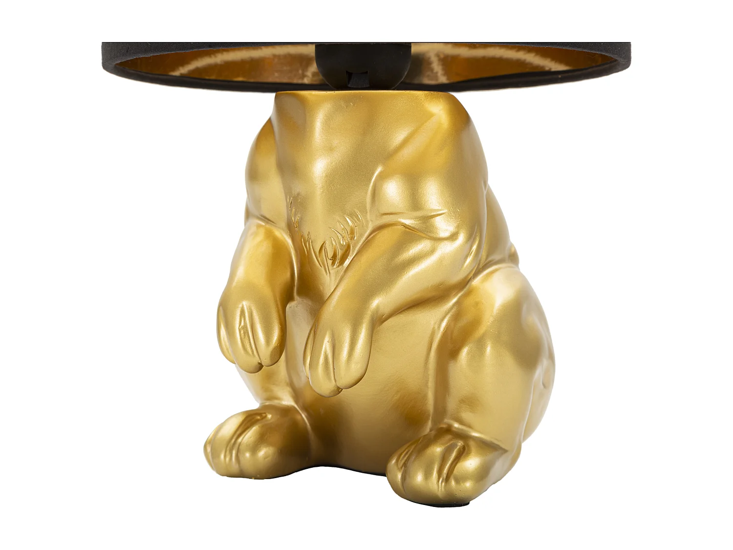 Lampada da tavolo in resina dorata Ø cm 20x43