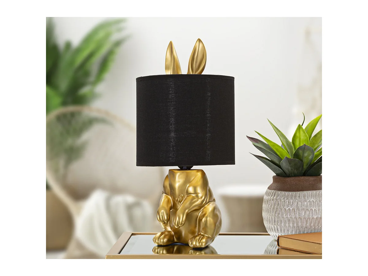 Gouden hars tafellamp Ø 20x43 cm
