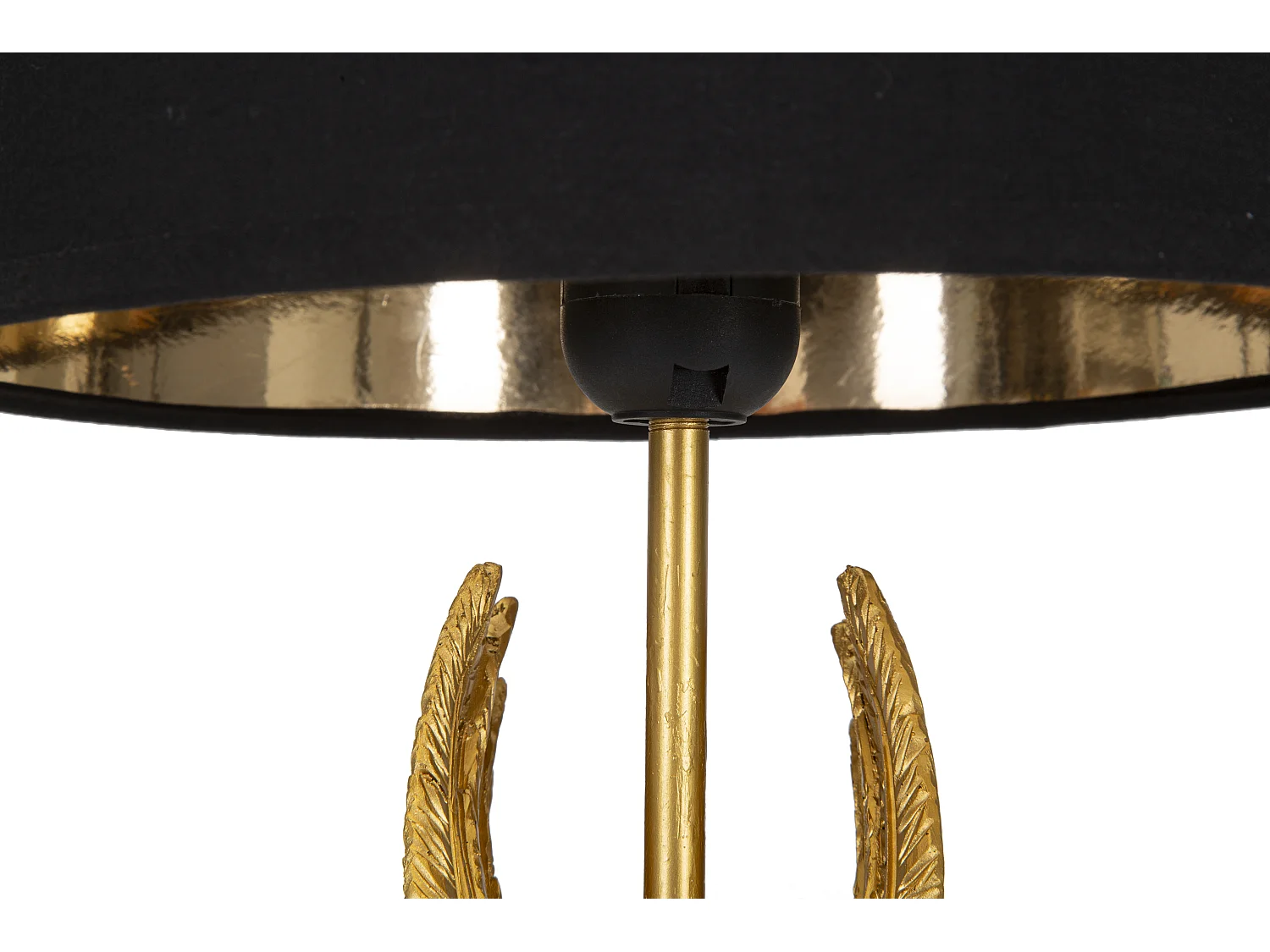 Lampe à Poser Design "Wings" 45cm Or & Noir