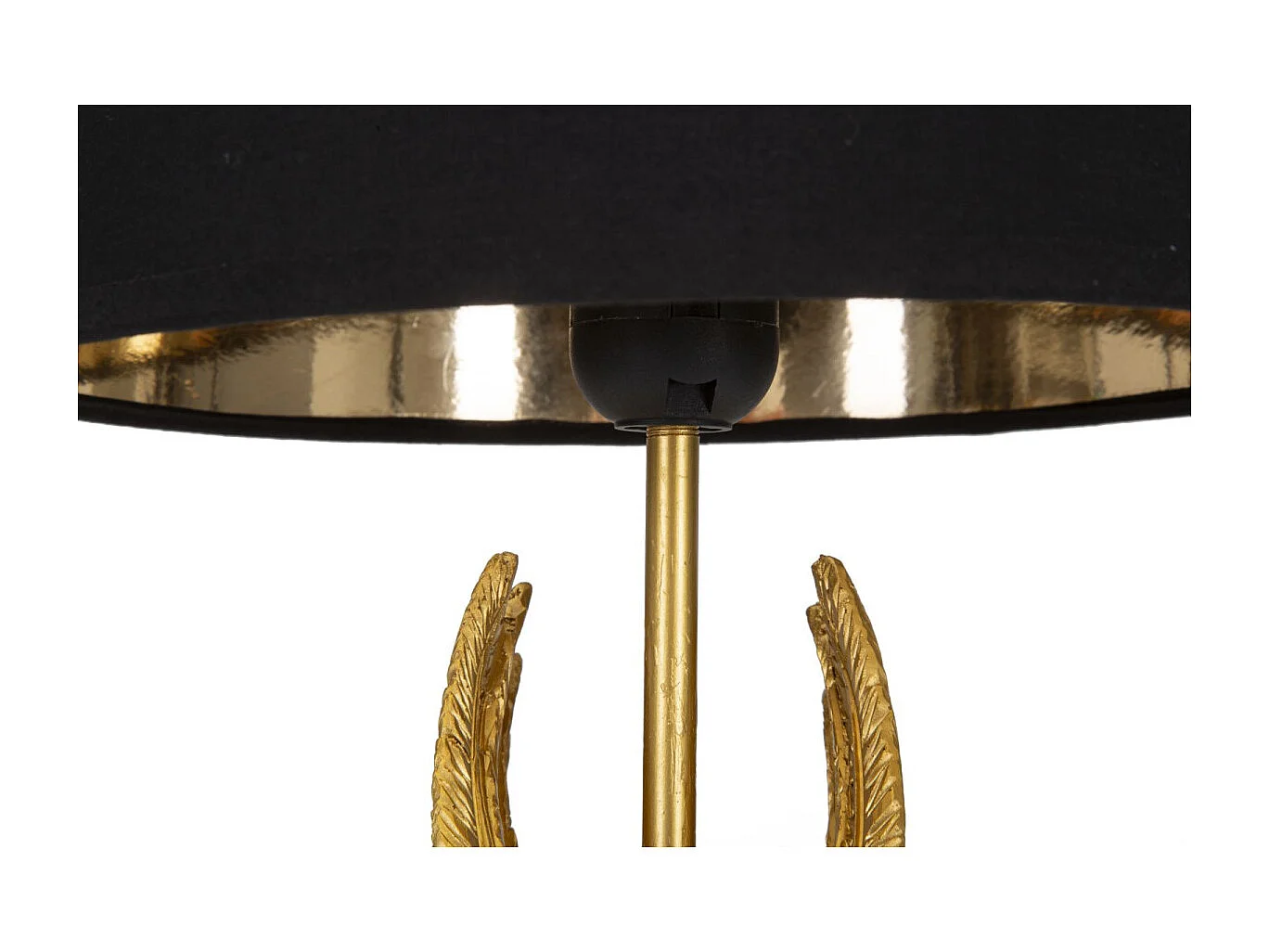 Lampe à Poser Design "Wings" 45cm Or & Noir