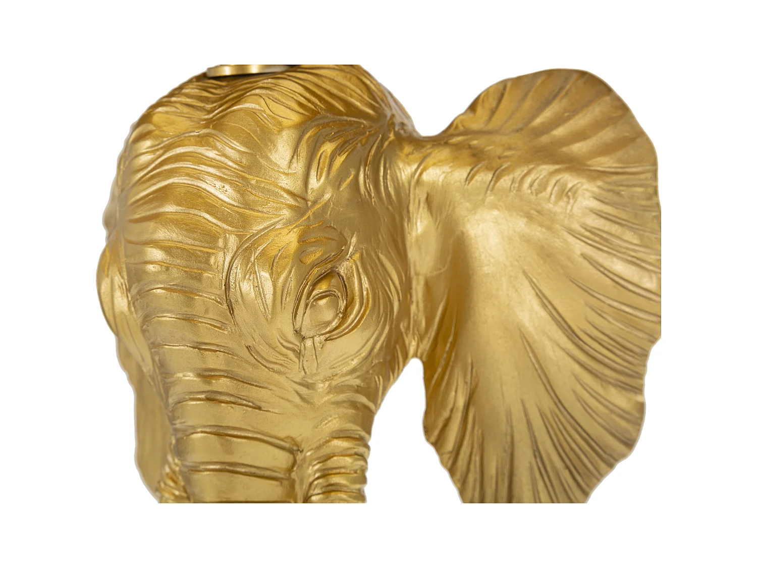 Lampe à Poser Design "Elephant" 59cm Or & Noir